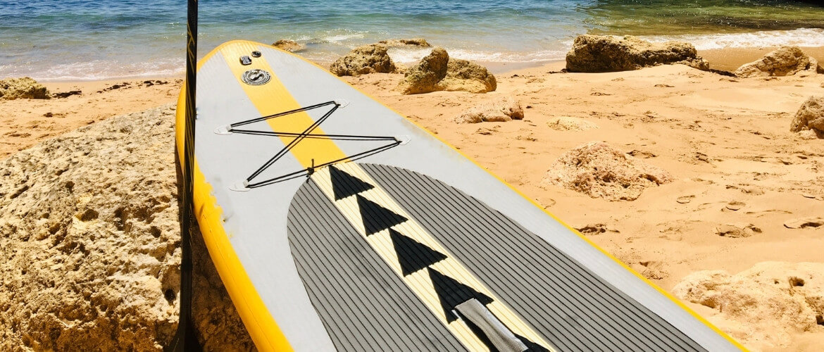 FBsport Stand up Paddle Board SUP Surfbrett Surf-Board Set aufblasbar mit Paddel 